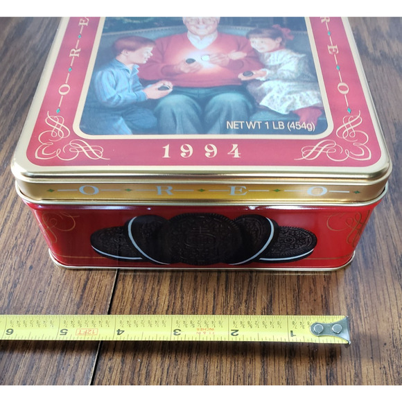 Oreo Cookies Unlock The Magic 1994 Grandfather Remembers Christmas Tin - Picture 9 of 11